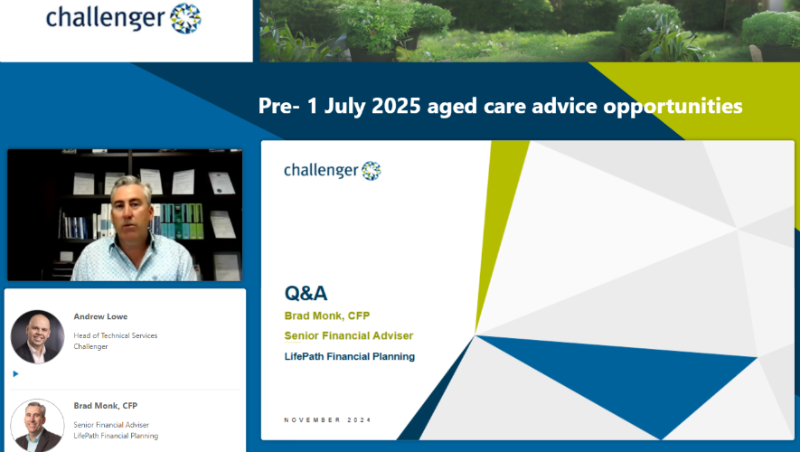 241119 Challenger Aged Care Advice Opportunities